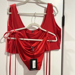 Red bikini - 3 pieces